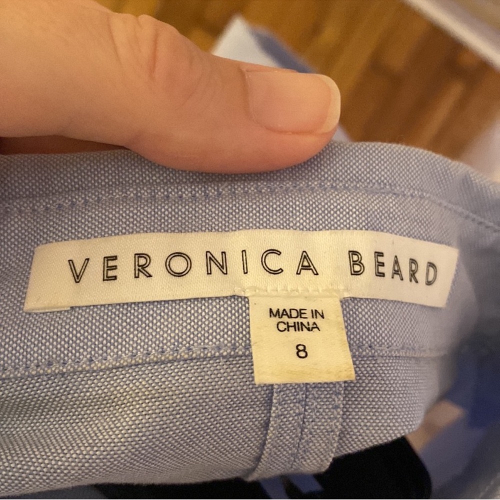 Veronica Beard Sleeveless Blue Button-up top - Picture 5 of 6